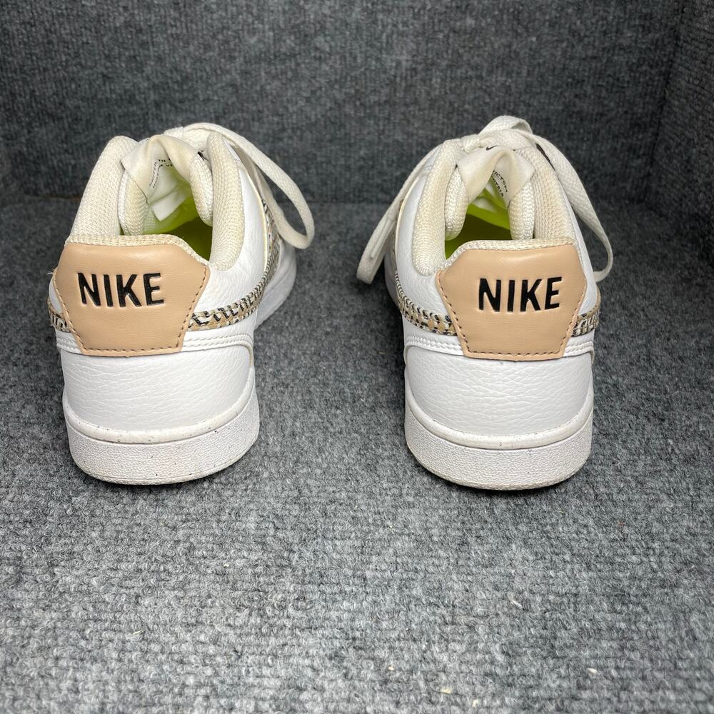 Nike Court Vision Lo Sneakers Women's 8 White United In Victory Lace Up Casual - Picture 4 of 9